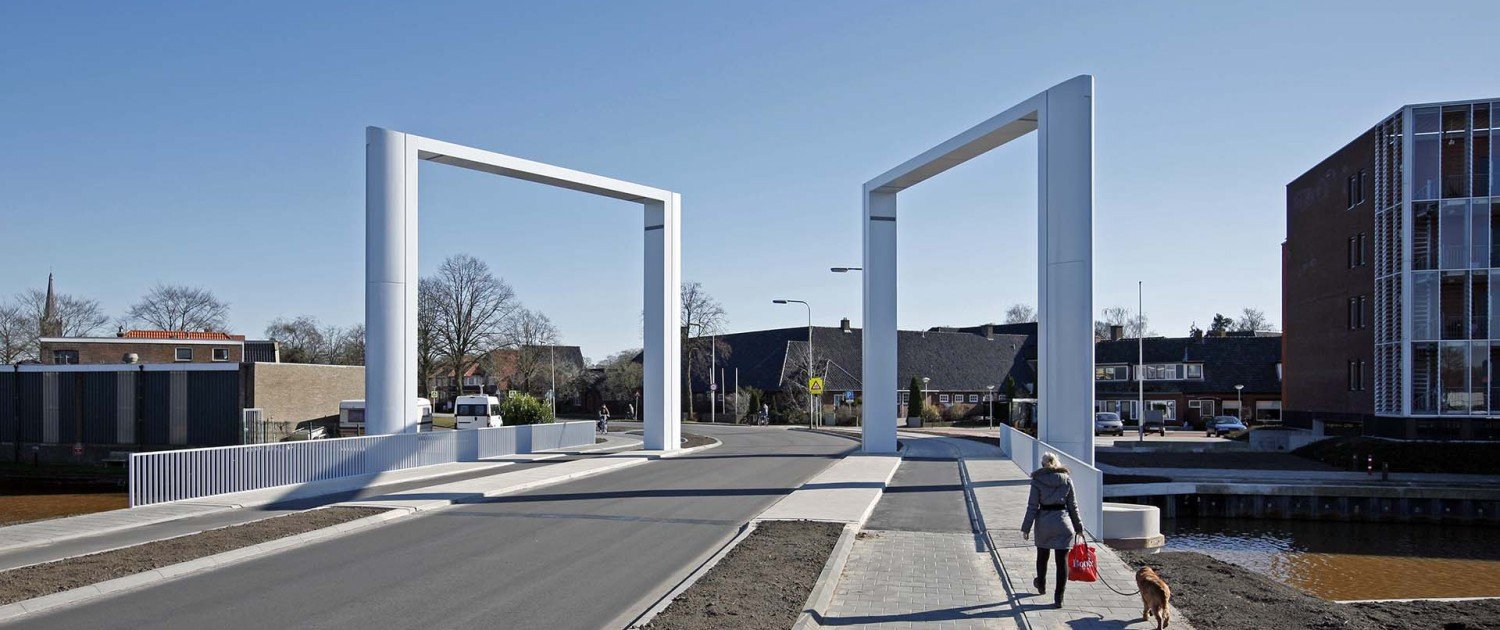 Dolderbrug Steenwijk, unique square shape, bridge design by ipv Delft