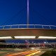 Hovenring Eindhoven cyclebridge, circle shaped bridge above highway, design of the bridge by ipv Delft