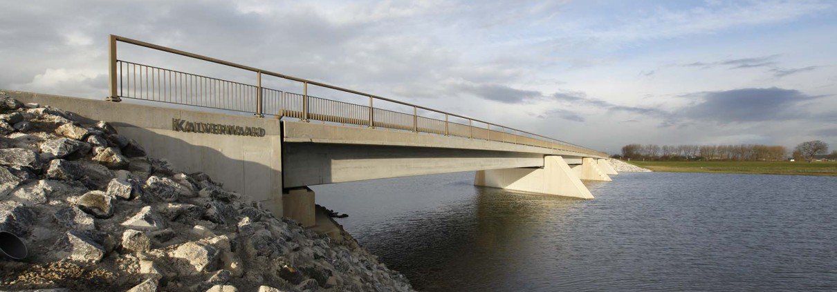 Kalvervaard bridge, member of bridge family Noordwaard, design by ipv Delft