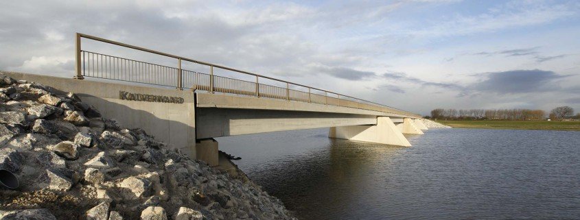 Kalvervaard bridge, member of bridge family Noordwaard, design by ipv Delft