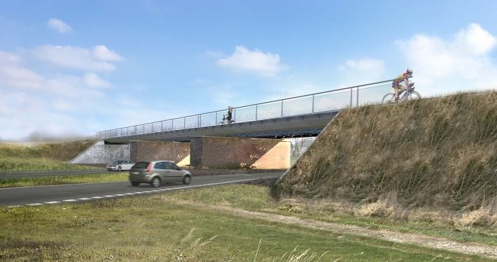 design bycicle bridge Baardwijkse Overlaat