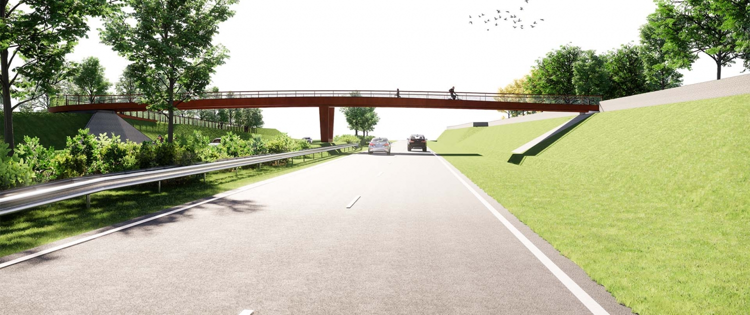 Weert-Laarveld-bicycle-bridge-weathering-steel-ipvDelft