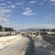 LA River view from N. Main Street towards north